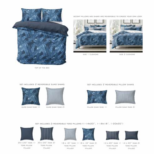 Brinleytrek Palomino Denim Duvet Cover Set - Made in Canada