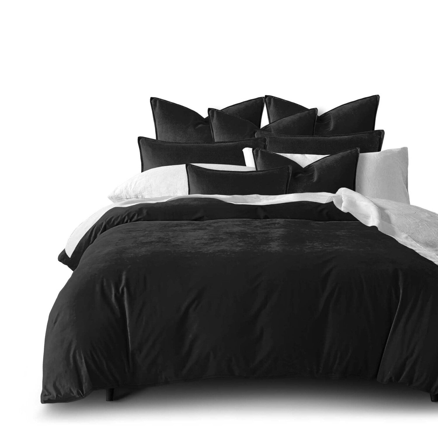 Brinleytrek Cascade Velvet Duvet Cover Set - Made in Canada