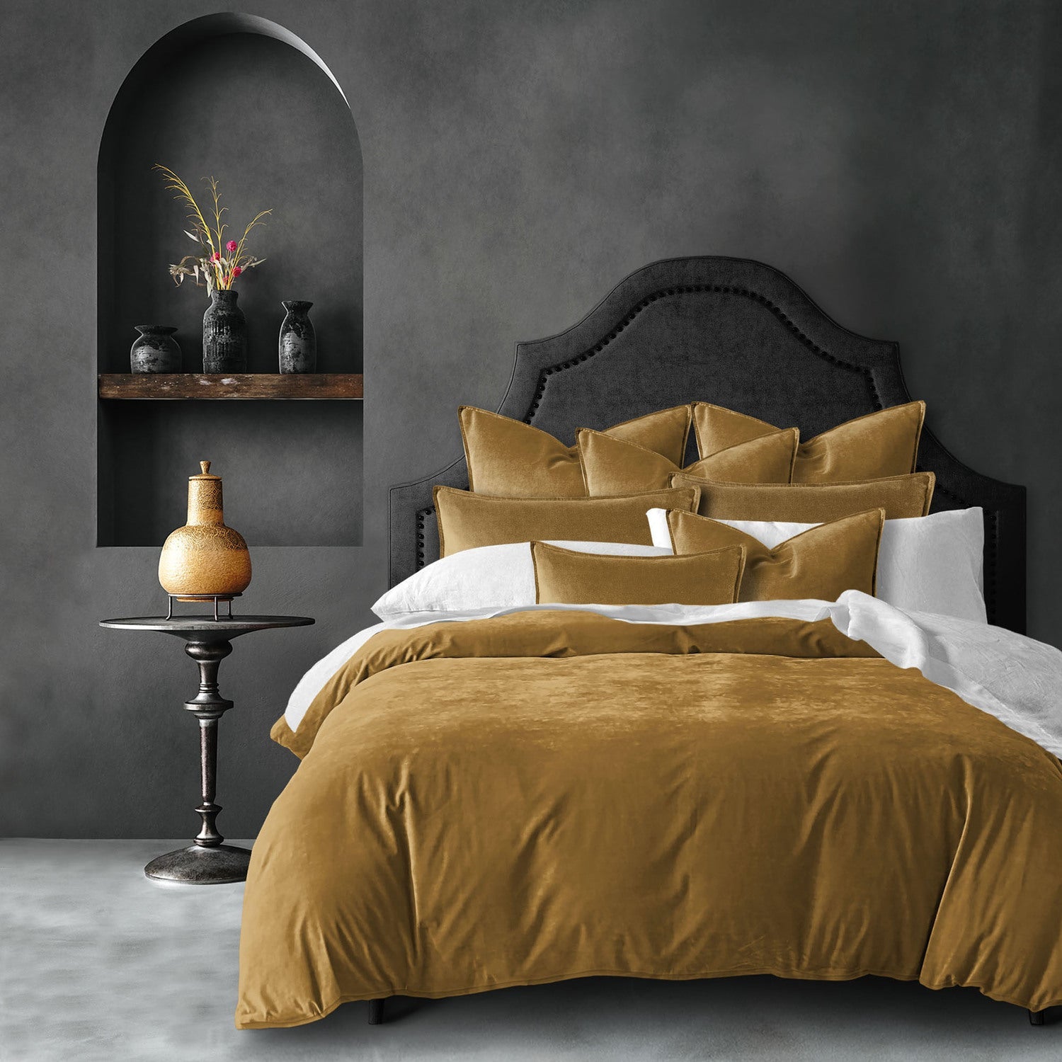 Brinleytrek Cascade Velvet Duvet Cover Set - Made in Canada