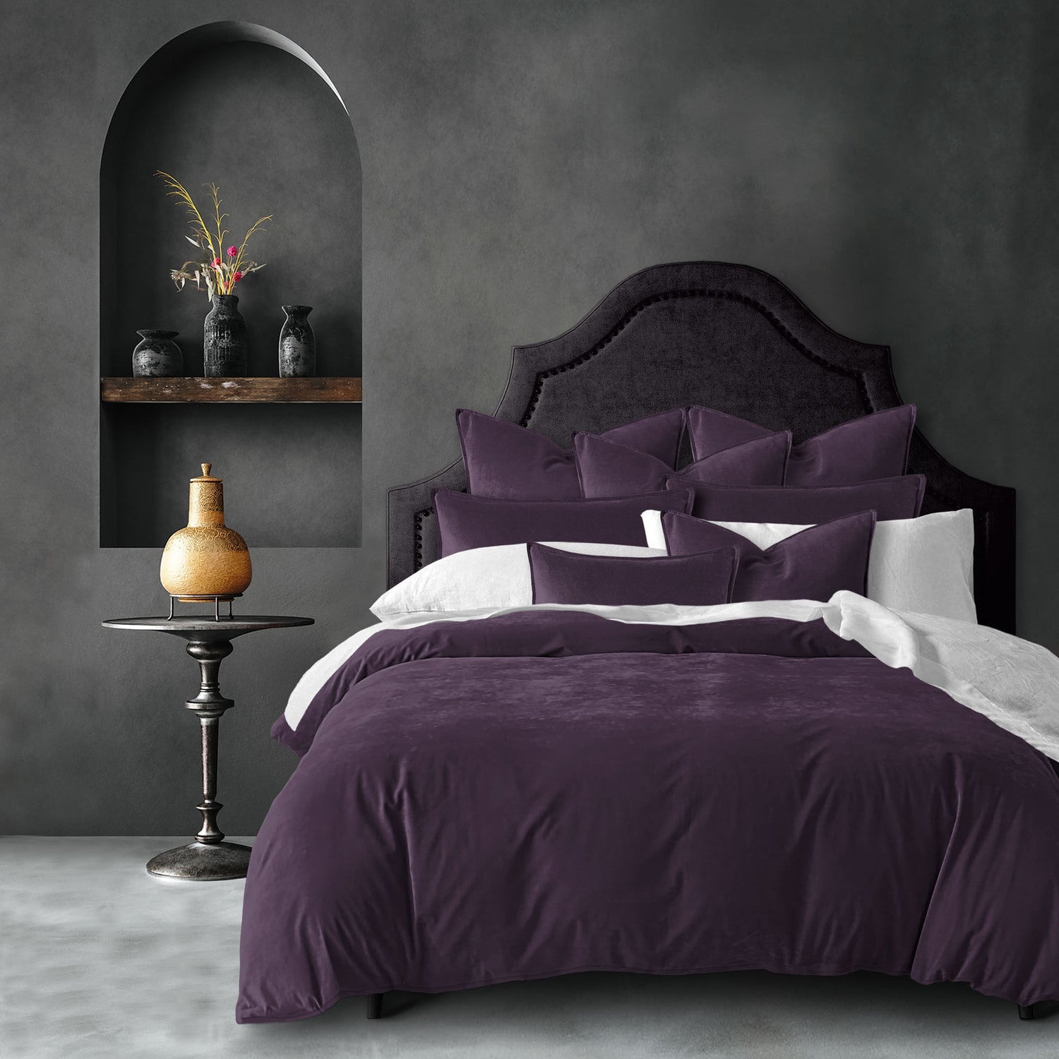 Brinleytrek Cascade Velvet Duvet Cover Set - Made in Canada