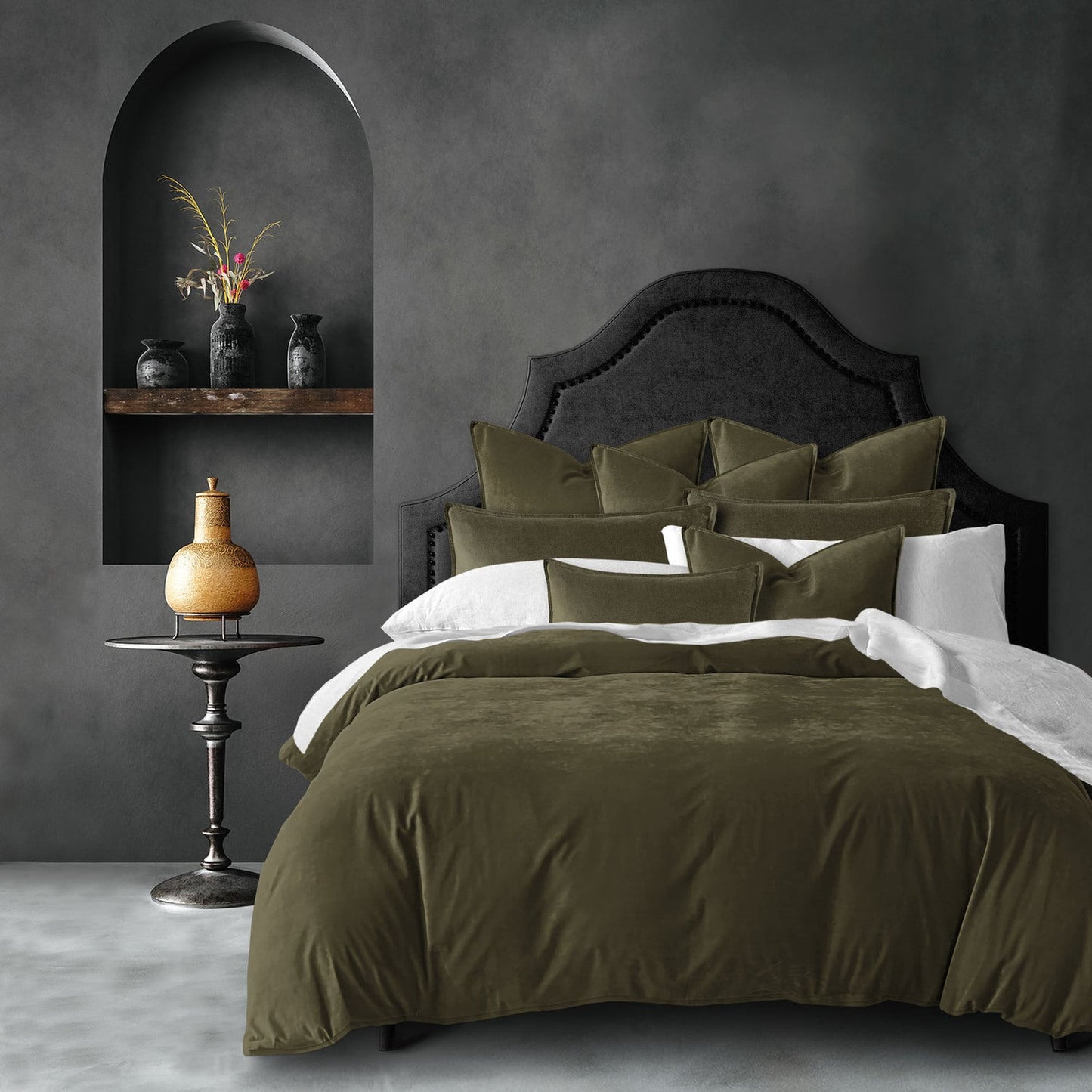 Brinleytrek Cascade Velvet Duvet Cover Set - Made in Canada